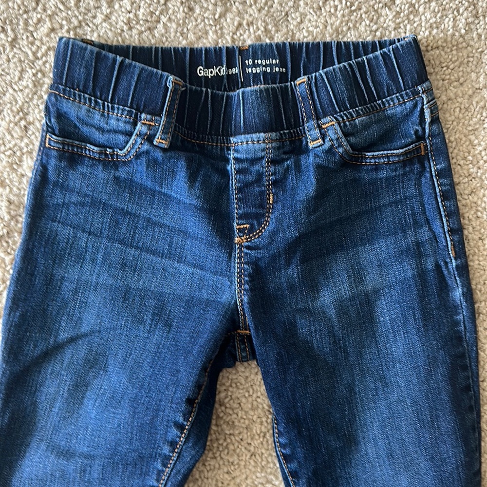 Gap kids girls jeggings size 10 reg, EUC